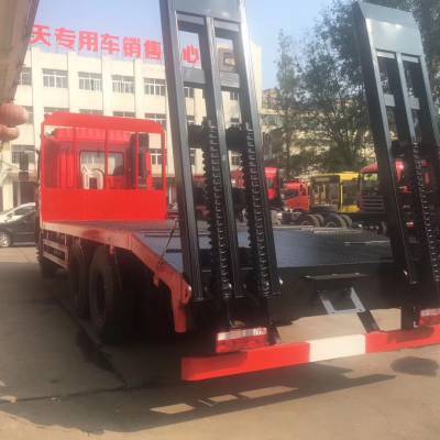 東風(fēng)錦程30噸挖掘機(jī)平板車 專業(yè)勾機(jī)拖車出售，可定制貨箱欄板